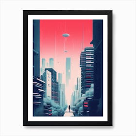 City of Tokyo | Retrofuturism Art Print