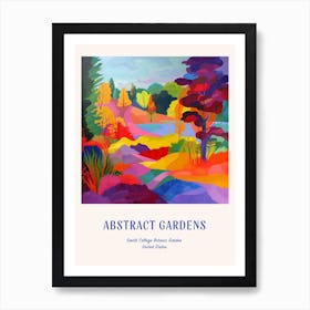 Colourful Gardens Smith College Botanic Garden Usa 2 Blue Poster Art Print