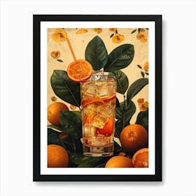 Orange Cocktail 36 Art Print