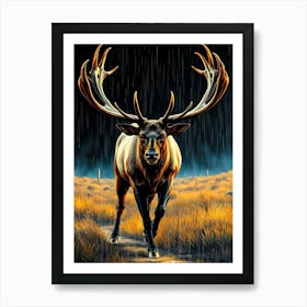 Wild Animal Creative Portrait 9 Art Print