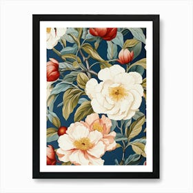 Peony Wallpaper 5 Art Print