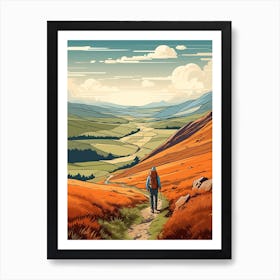 Pennine Way England 2 Vintage Travel Illustration Art Print