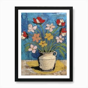 Flowers In A Vase 7 Art Print