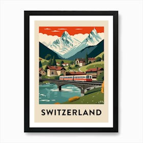 Vintage Travel Poster Switzerland 5 Art Print