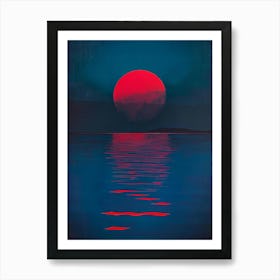 Sunset Over Water 4 Art Print