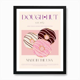 Doughnut Mid Century Art Print