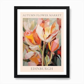 Autumn Flower Market Poster Edinburgh 2 Art Print