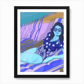 Ultramarine Blue Art Print