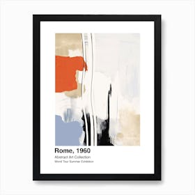 World Tour Exhibition, Abstract Art, Rome, 1960 3 Art Print