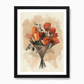 Bouquet Of Flowers 8 Art Print