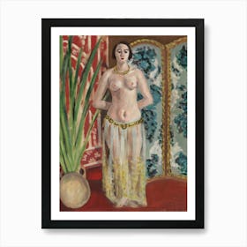 Henri Matisse Odalisque, Mains Dans Le Dos Art Print