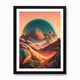 Terraforming Comic Space Space Art Print