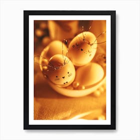 Easter Eggs Small Art Print