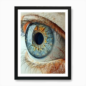 Eye Of The Beholder anatomy biology art Art Print