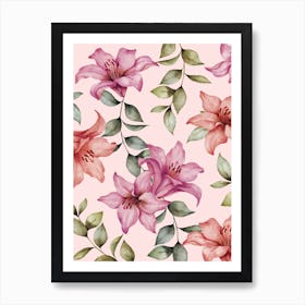 Romantic Flowers Art Print