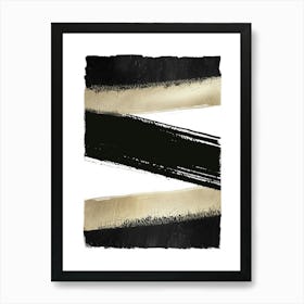 Black And White Abstract Painting 14 Art Print