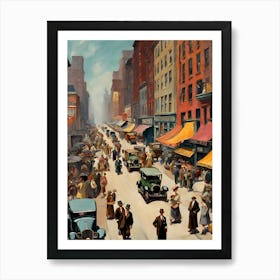 New York City Street Scene 9 Art Print