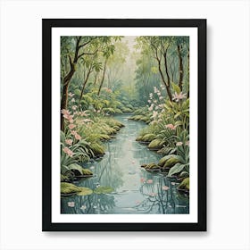 Serene River Art Print