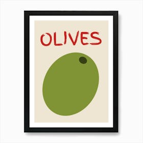 Olives Poster Art Print