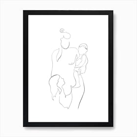 Mother And Childs Art Print