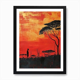 The African Night Art Print