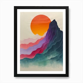 Sunset Mountain 2 Art Print