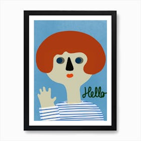 Hello Character Art Print