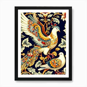 Elegant Chinese Bird  AI Affiche