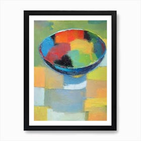 Abstract Fruit Bowl Painting Fruit Art Print