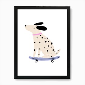 Prints, posters, nursery and kids rooms. Fun dog, music, sports, skateboard, add fun and decorate the place.1 Art Print