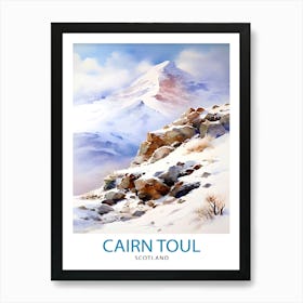 Cairn Toul Print Scottish Munro Wall Art Cairngorms National Park Decor Highland Mountains Poster Scotland Hiking Enthusiasts Gift 1 Art Print