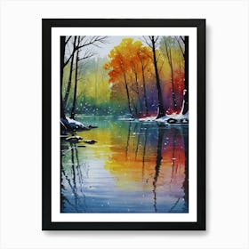 Winter In The Woods Art Print