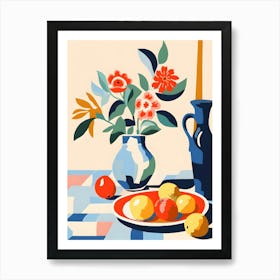 Still Life With Flowers Art Print