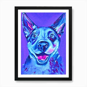 Blue Cattle Dog Art Print