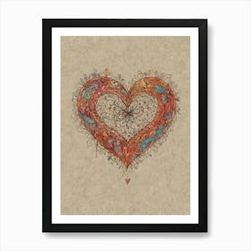 Heart Of Love 20 Art Print