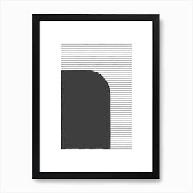 Block Shapes Play 01 Art Print