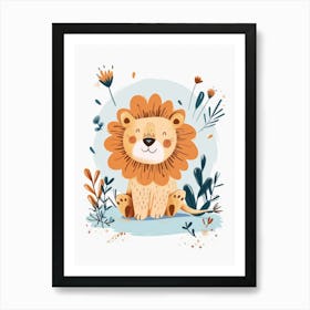 Cute Lion 2 Art Print