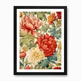 Floral Wallpaper 34 Art Print