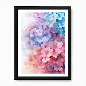 Watercolor Hydrangeas 2 Art Print