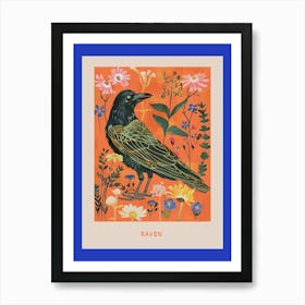 Spring Birds Poster Raven 5 Art Print