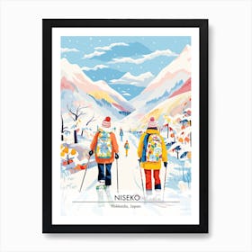 Niseko   Hokkaido Japan, Ski Resort Poster Illustration 3 Art Print