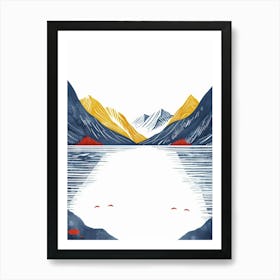 Lake In The Mountains 6 Art Print