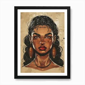 Afro-American Woman 69 Art Print