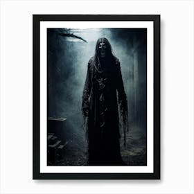 Ancient Health Frightened Daemon Human Rip Costume Scarey Afraid Invisible Evil Spook Ma (21) Art Print