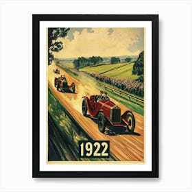 Aihrgdesign A Vintage Sports Poster For A 1922 Automobile Ral 6b16db14 2a3b 4cae A327 5681e1da7a53 3 Art Print