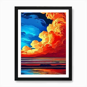 Sunset Painting 1 Poster