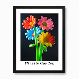 Bright Inflatable Flowers Poster Daisy 3 Art Print