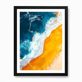 Aerial View Of The Ocean 1 Art Print