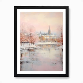 Dreamy Winter Painting Inverness United Kingdom 1 Art Print