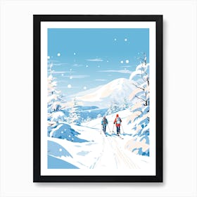 Niseko   Hokkaido Japan, Ski Resort Illustration 2 Art Print